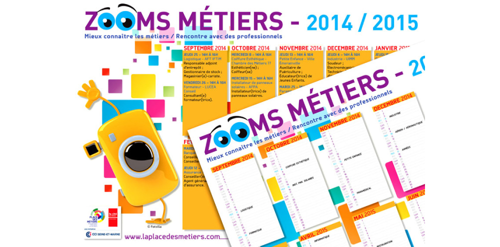 Calendrier Zoom Métiers 2014-2015
